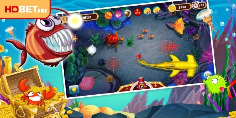 Hình ảnh các loại vũ khí mạnh mẽ trong game chinh phục bắn cá